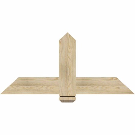 Ekena Millwork Eugene Rough Sawn Timber Gable Bracket, Douglas Fir, 48"W x 22"H x 2"D x 6"F, 11/12 Pitch GBW048X22X0206EUG00RDF